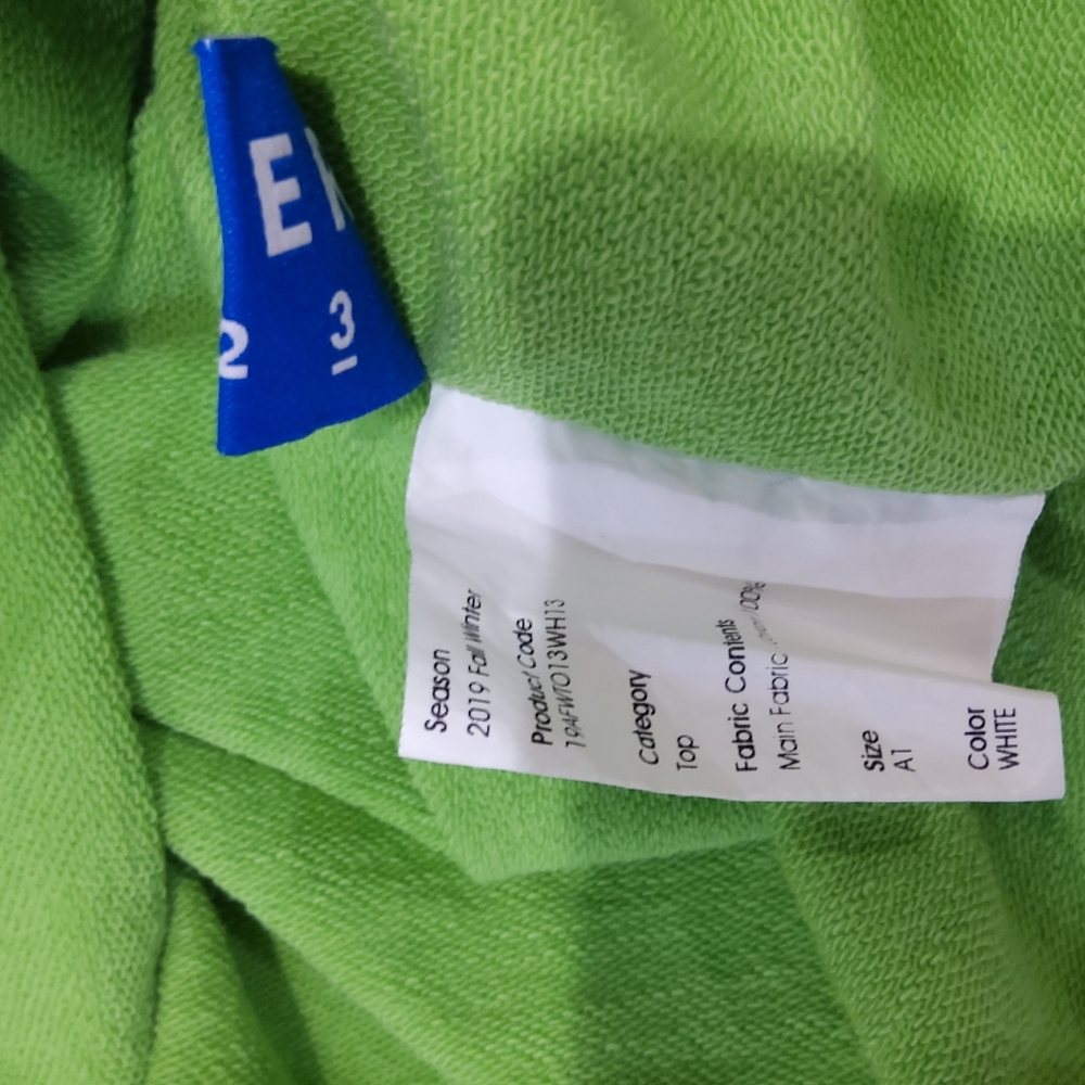 Ader Error Boxer print oversized neon green sweatshirt - Picture 6 of 9